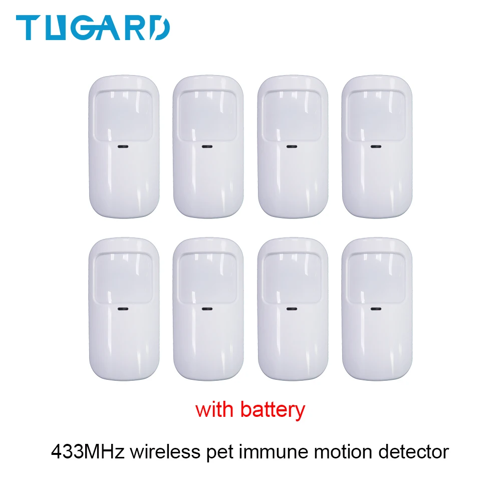 

TUGARD Newest 433MHz Wireless Anti-pet Infrared Detector PIR Motion Detector Sensor Smart Home Security Host Alarm Accessories