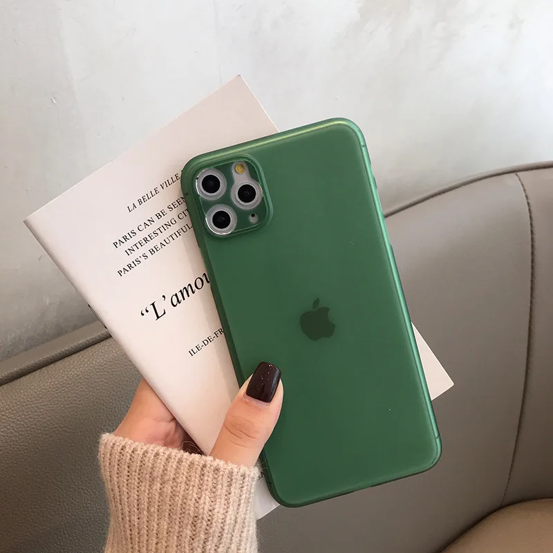 

100Pcs 0.3mm Ultra Thin Frosted Soft PP Phone Case For iphone 11 Pro Max X XR XS Max SE2 8 7 6S Plus Shockproof Clear Cover