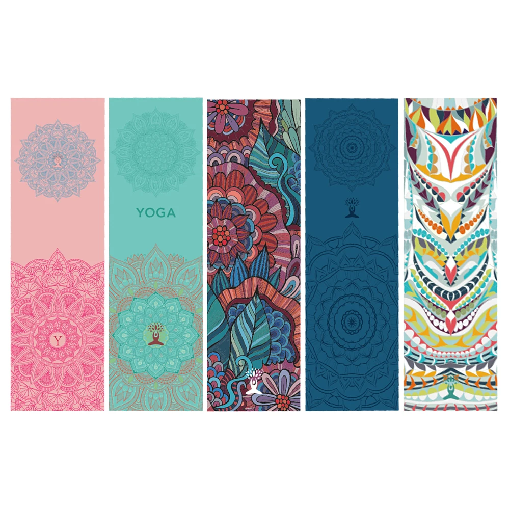 

Sweat Absorption Sports Printed Towels for Fitness Microfiber Yoga Pilates Quick Drying Towel Blanket Fitness Equipment
