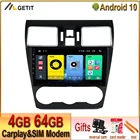 Автомобильный стерео Мультимедийный Плеер, 9 дюймов, Android 10, для Forester, Subaru WRX, XV, Crosstrek, 16 дюймов, 2013, 2014, 2015, GPS-навигация, радио, авто st