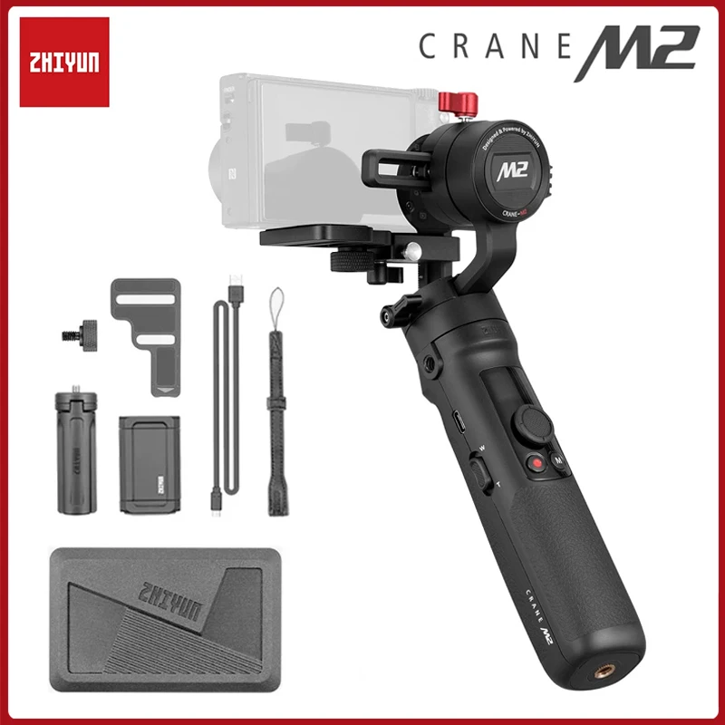 

Zhiyun Crane M2 3-Axis Handheld Gimbal Stabilizer for Sony A6500 Mirrorless Camera Action Camera Smartphone Pk Feiyutech G6 Plus
