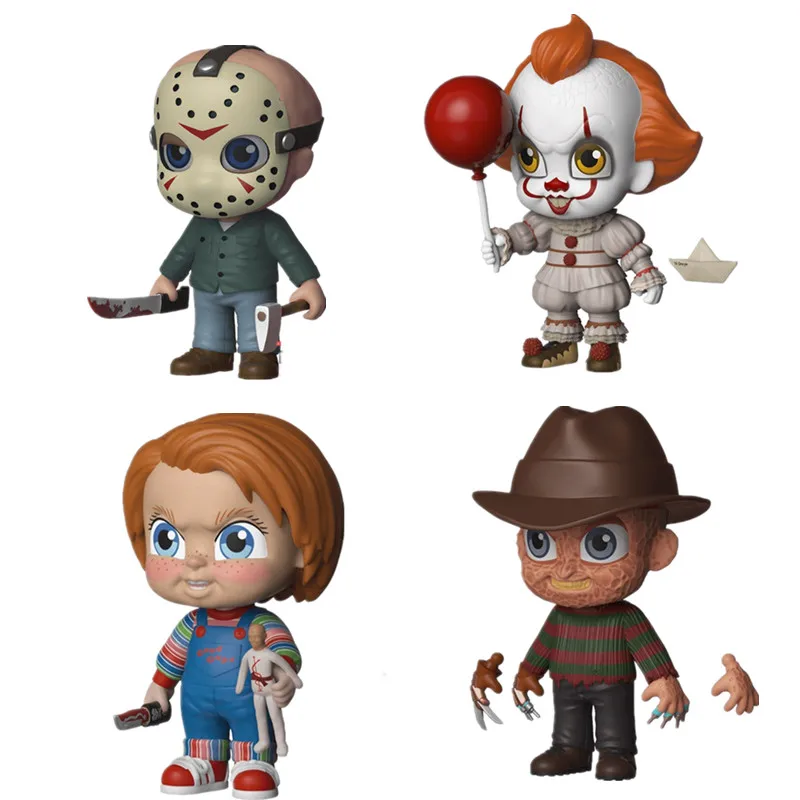 4 стиль Q версия Джейсон Вурхиз Pennywise Чаки Фредди кругер Коллекционная Фигурка