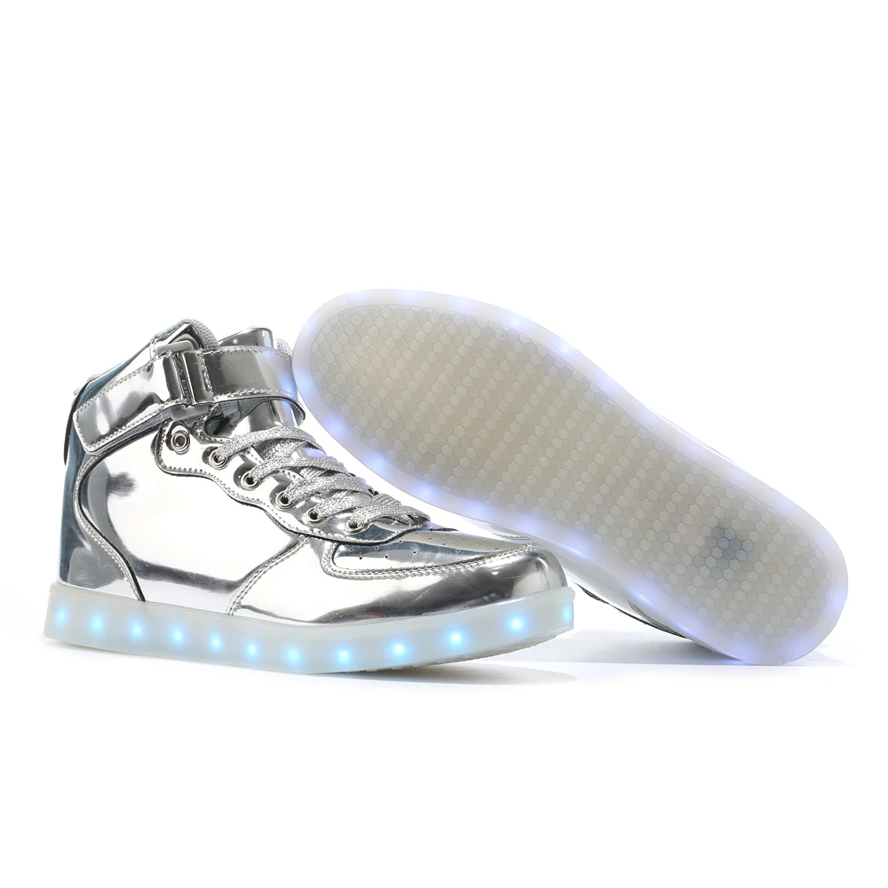 Светодиодная обувь с дистанционным управлением мужская usb-зарядкой для