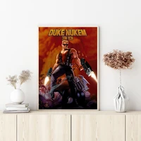 duke nukem 3d game cover poster wall art canvas painting bedroom living room home decoration no frame