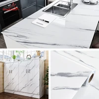 60cm width marble waterproof wallpaper self adhesive wall stickers kitchen bathroom desktop wrapping paper furniture renovation