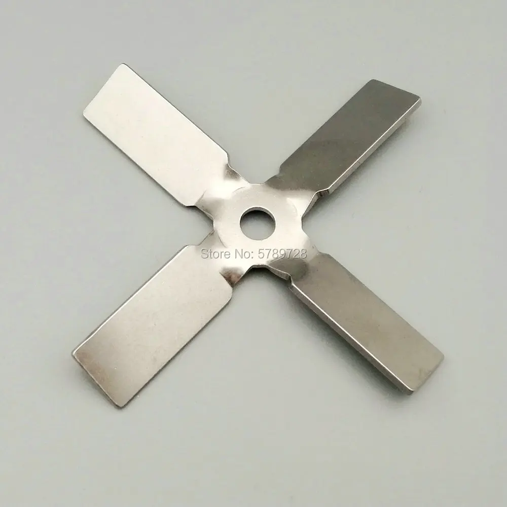 1pcs 304 stainless steel Four-bladed propeller Stirring press down the material cross paddle for laboratory mixer equipment | Канцтовары