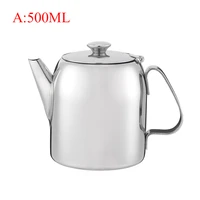 500850ml stainless steel heat resistant water jug coffee juice pot kettle home hotel restaurant teapot drinkware