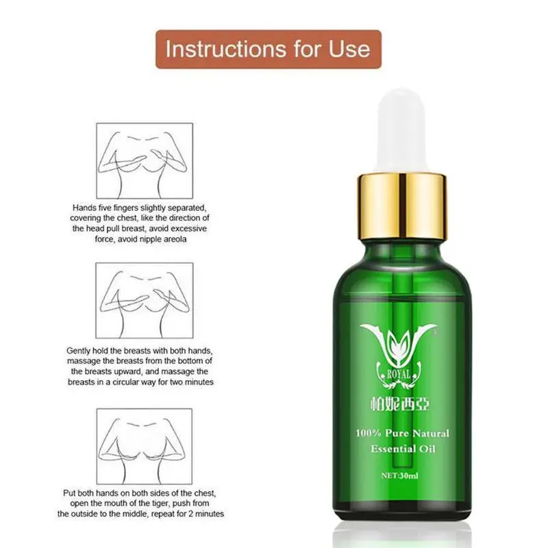 

30Ml Breast Enlargement Essential Oil Frming Enhancement Enlarge Big Bust Enlarge Bigger Breast Massage Breast Enlargement