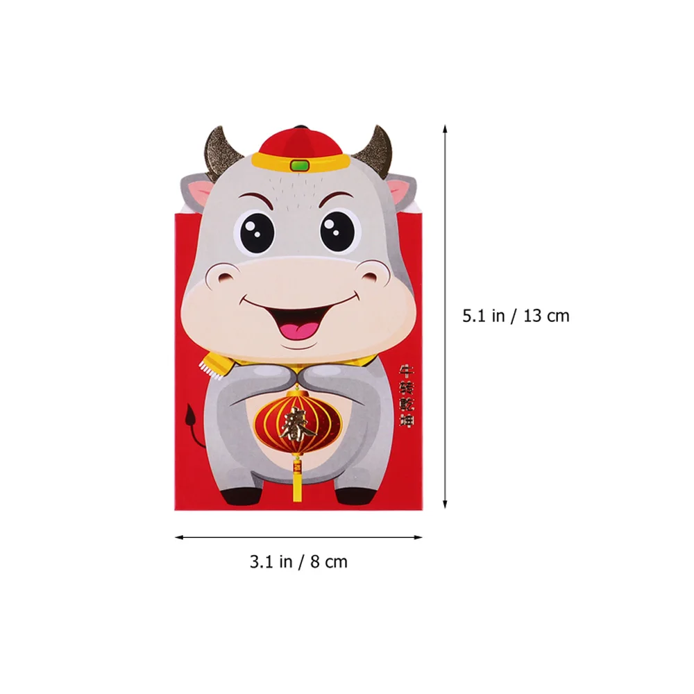 

6pcs Red Envelopes Chinese Lovely Festival Money Envelope Red Packets for New Year