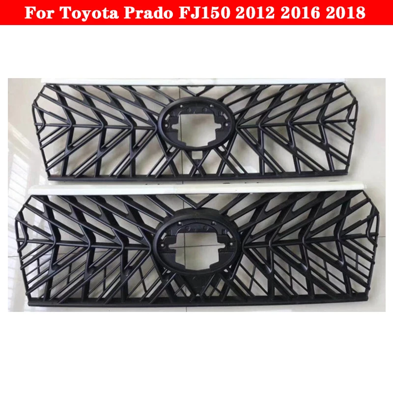 Стайлинг автомобиля средняя решетка для Toyota Prado FJ150 2012 2016 2018 Land Cruiser АБС-пластик