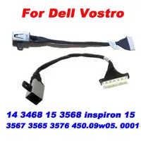 3-1 шт., портативный разъем питания постоянного тока для Dell Vostro 14 3468 15 3568 Inspiron 15 3567 3565 3576 450.09w05. 0001