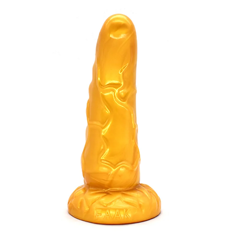 FAAK большой золотой фаллоимитатор Анальная пробка с сильным всасыванием анальный