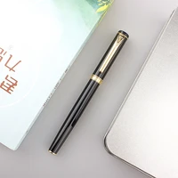 paili 108a black metal fountain pen extra fine fine nib 0 380 5mm golden clip elegant excellent business office gift pen
