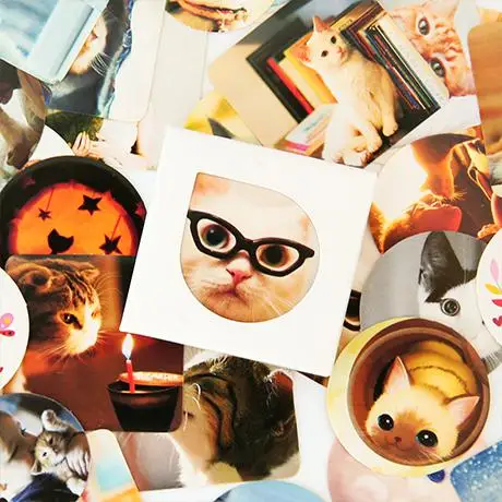 Креативный милый цветок кошка благословение Корейский Японский Мини бумажные