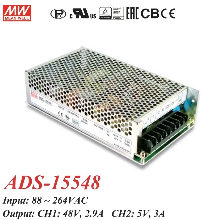 Импульсный источник питания Meanwell ADS-15512 ADS-15524 5 в 12 В 24 48 155 Вт | Лампы и освещение