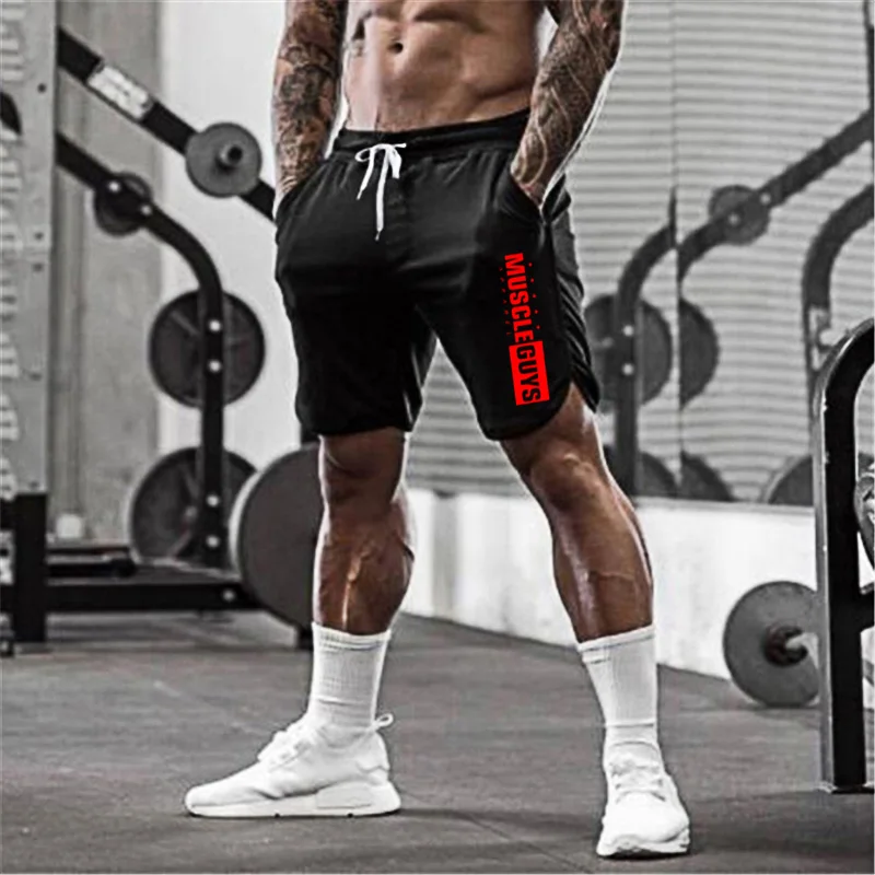 Шорты muscleboys мужские спортивные сетчатые короткие брюки штаны для бодибилдинга и