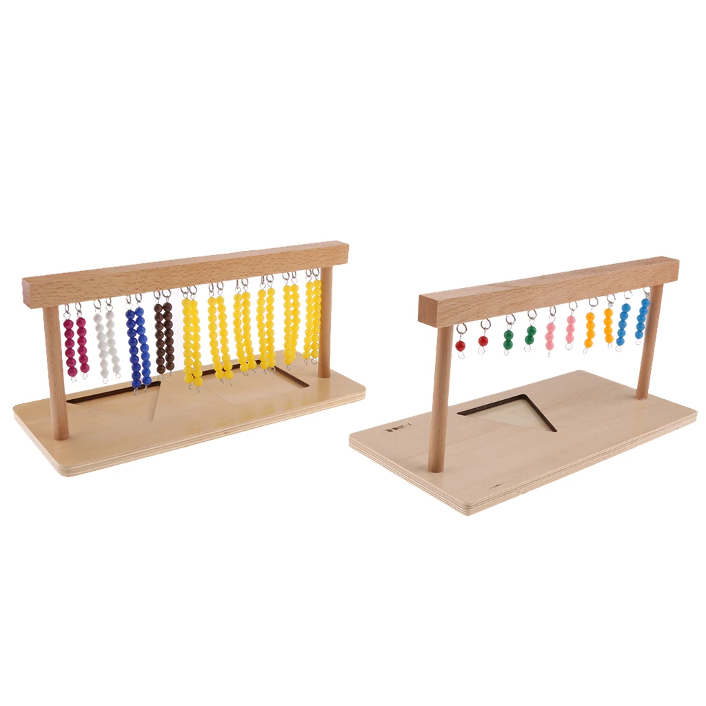 

Montessori Bead Bars Kids Educational Toy Game Math 1-20 Number Counting