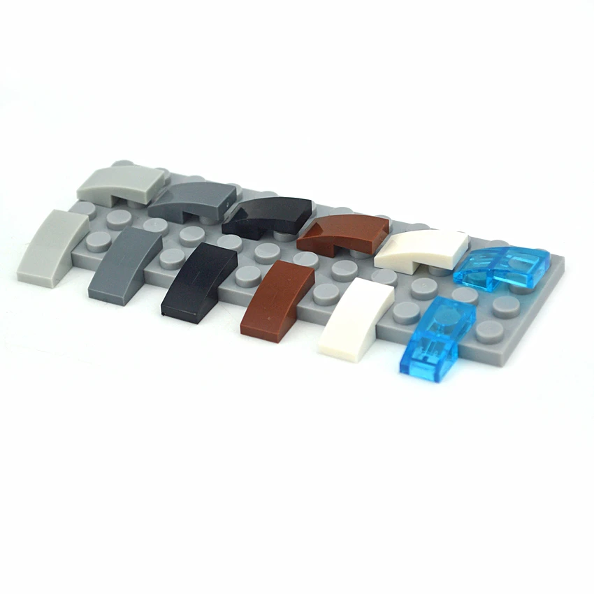 

150pcs Slope Curved 2x1 Assembles Particles Building Blocks DIY Bricks Educational MOC Tech Parts Toys Compatible with 11477