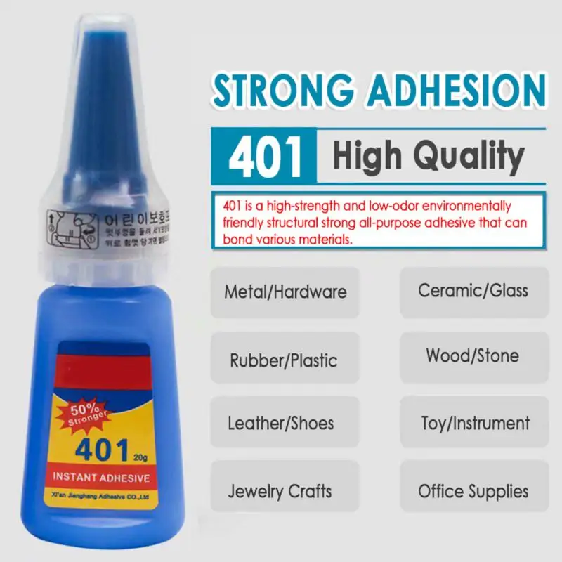 

1 Bottle 401 Rapid Fix Instant Fast Adhesive 35g Bottle Stronger Super Glue Multi-Purpose Dropshipping Home