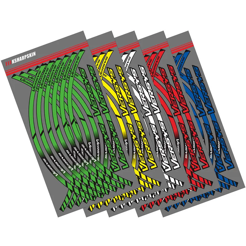 12 X Толстые края внешний обод наклейка полоса наклейки на колеса для KAWASAKI VERSYS versys |