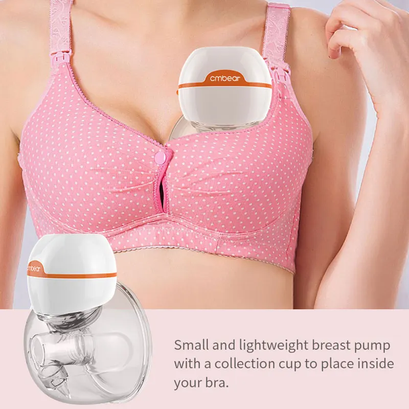 Extractor de leche el&eacute;ctrico port&aacute;til, manos libres, a prueba de desbordamiento, Ultra silencioso, suministros Postnatal, Manual-1