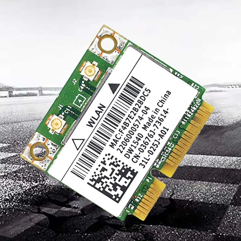 Фото Для Broadcom BCM943228 DW1540 2 4G/5G двухчастотный мини PCIE 300 Мбит/с 802.11A/B/G/N встроенный Для Broadcom BCM943228 DW1540 2 4G/5G двухчастотный мини PCIE 300 Мбит/с 802.11A/B/G/N встроенный
