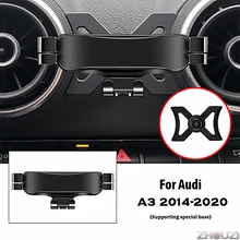 Car Mobile Phone Holder For Audi  A3 S3 8V 2014-2020 Air Outlet Clip Mounts Stand GPS Gravity Navigation Bracket Car Accessories