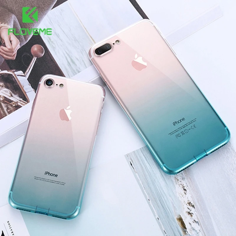 

FLOVEME Transparent Phone Case for iPhone 13 Pro Max 12Pro 11 XR XS X 8 7 Plus Slim Clear Back Cover for Apple Phone Accessories