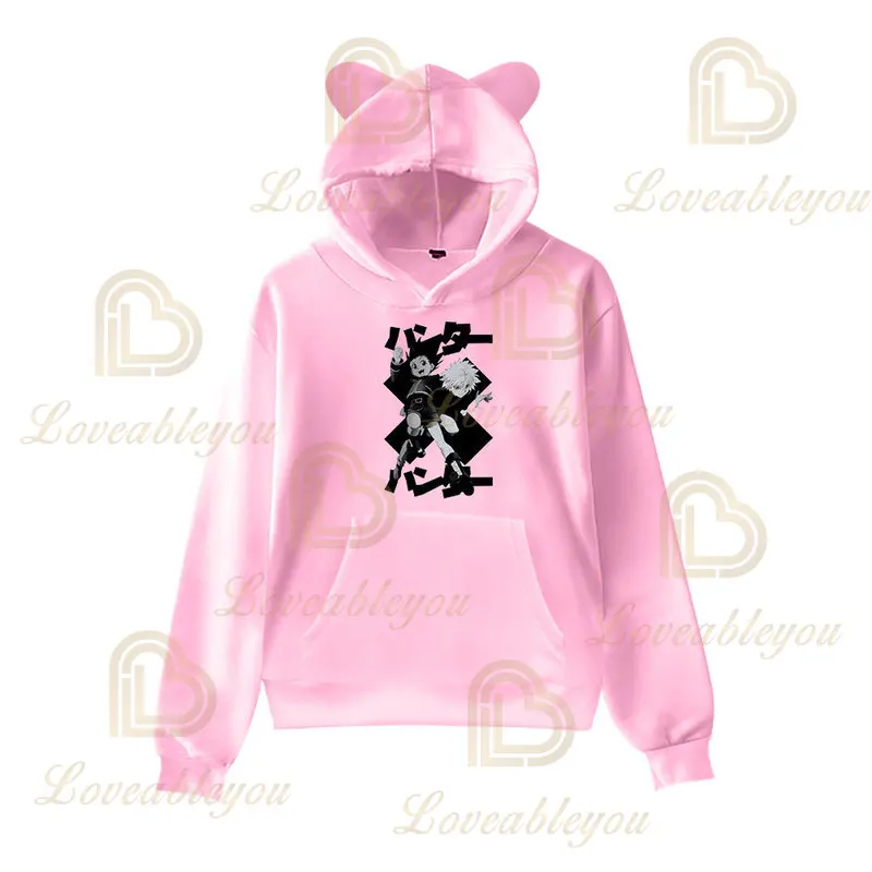 

Women Hoodies Women Pullovers Hoodies Sweatshirts KILLUA ZAOLDYECK KURAPICA Cosplay Print Anime Hoody Streetwear Tops