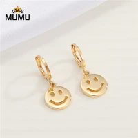vintage smiley golden snake angel snake earrings gold color cute earrings jewelry for women ladies girls