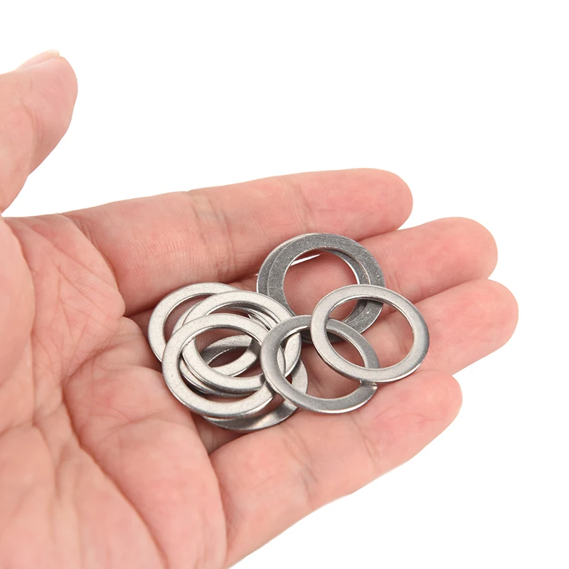 

Stainless Steel 10pcs Bicycle Pedal Spacer Crank Cycling MTB BikeRing Washers
