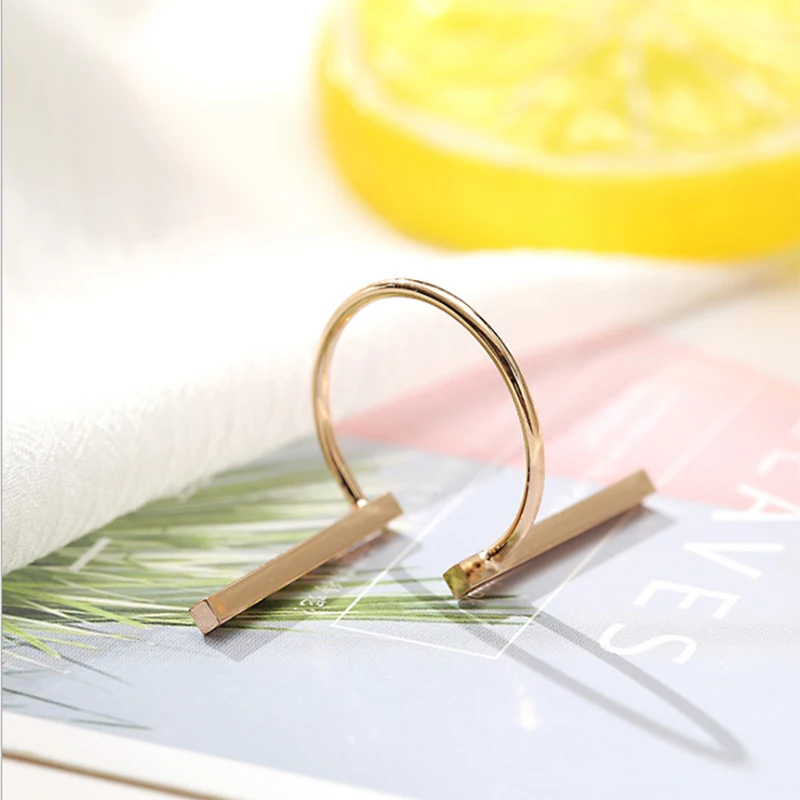 Простое кольцо мусульманское повседневное простое геометрическое открытый