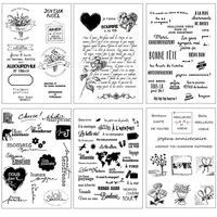 french love and blessing clear stampsseals for diy scrapbookingcard makingalbum decorative silicone stamp crafts