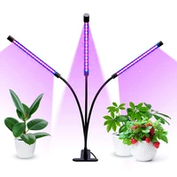 dimmable led indoor plant grow light red blue spectrum clip on lamp switch usb