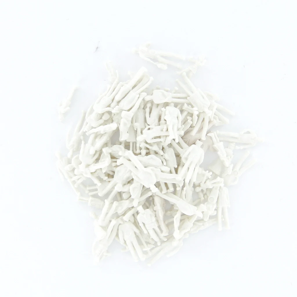 100 шт. 1/100 светло серая модель фигурки людей из поезда масштаб т для станции