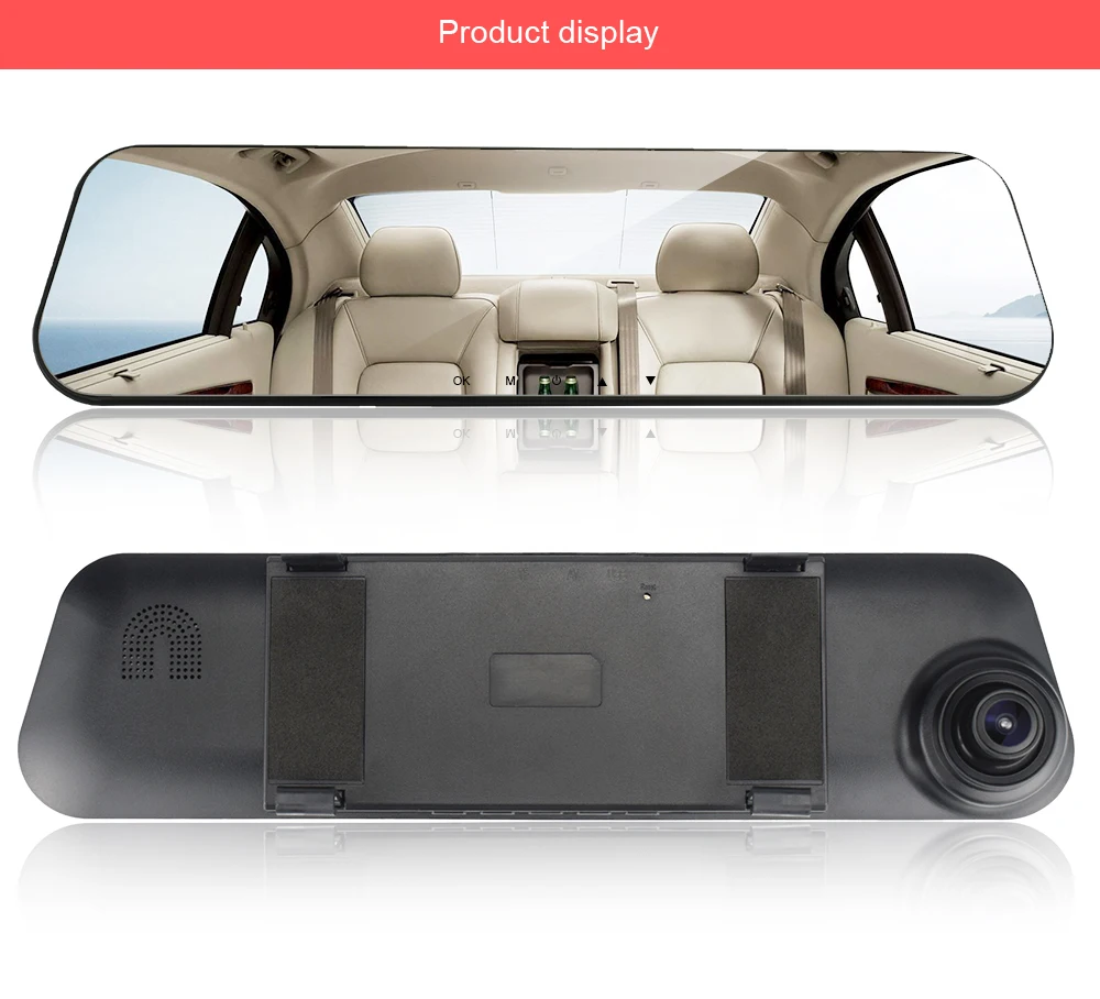 VIPI Dash Cam, зеркало, Автомобильный видеорегистратор, зеркало, двойная камера, двойная камера, s зеркало, Dashcam, Full HD Dash камера, автомобильная видеокамера, Автомобильные видеорегистраторы