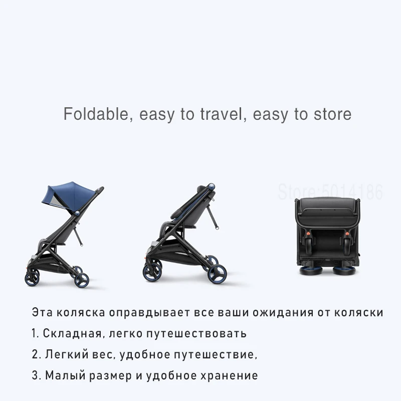 XIAOMI детская коляска многофункциональная складная переносная легкая ударная тележка 3 в 1 четырехколесная коляска для путешествий