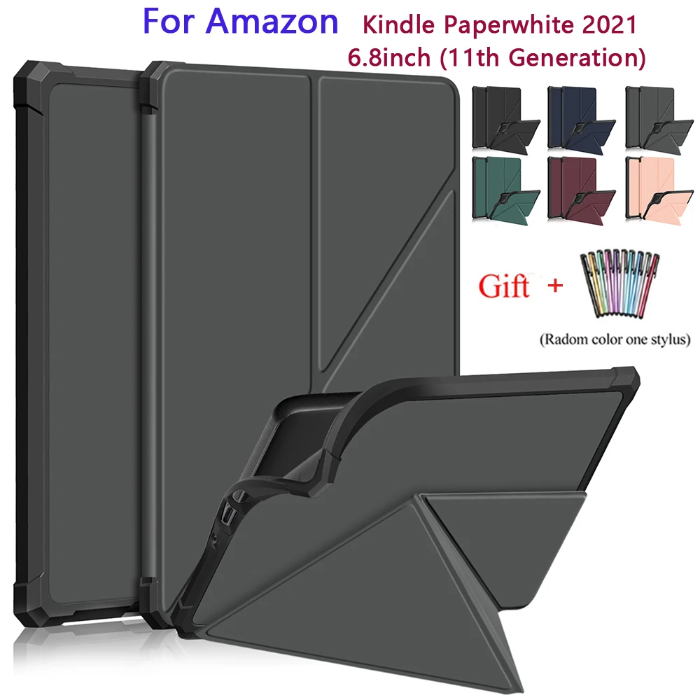 

Новинка 2021, чехол для Kindle Paperwhite, 6,8 дюйма, чехол 11-го поколения, водонепроницаемый откидной Чехол для электронной книги с автоматическим проб...