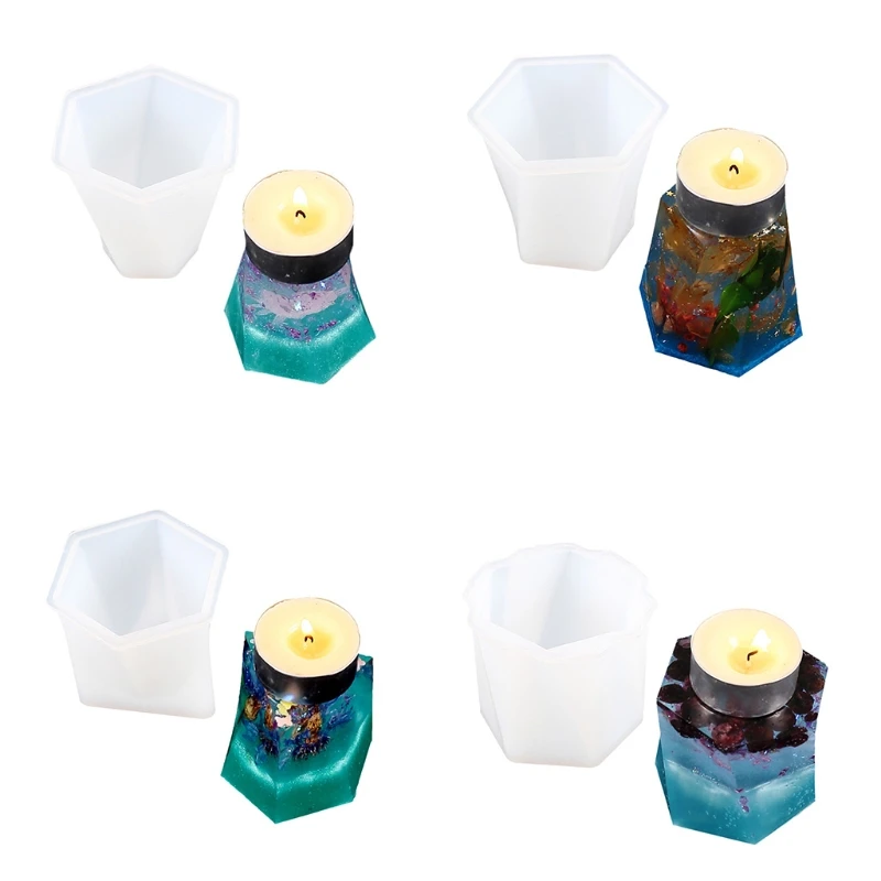 

Irregular Candle Holder Mold Aromatherapy Candlestick Tray Mirror Silicone Mould DIY Crystal Epoxy Resin Casting for Wax Soap