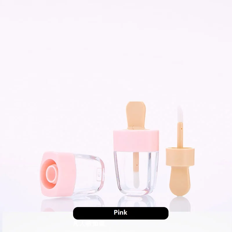 Пластиковая пустая прозрачная туба для блеска губ контейнер косметики