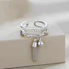 Винтажные двухслойные кольца в форме сердца для женщин, трендовые кольца в стиле панк, капающие масляные цвета, кольца для пар, корейский стиль, модное металлическое кольцо, ювелирные изделия