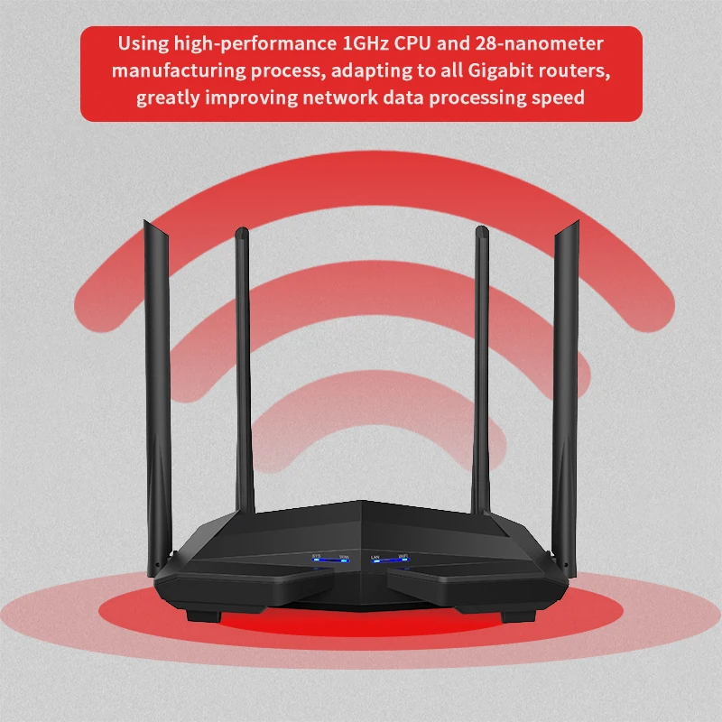GLVISION GLAC10 AC1200M Беспроводной Wi-Fi маршрутизатор с 2 4 ГГц/5 0 ГГц высокий коэффициент