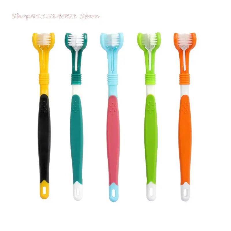 

Popular Pet Three-head Toothbrush Multi-angle Bad Breath and Tartar Dental Care