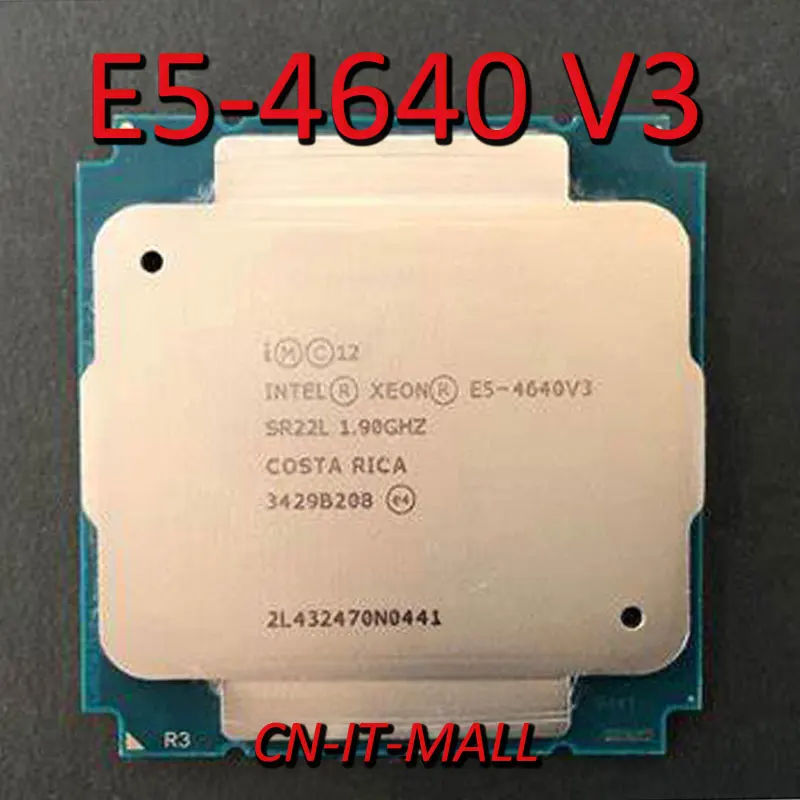 

Процессор Intel Xeon V3, 1,9 ГГц, 30 м, 12 ядер, 24 потока, процессор для E5-4640