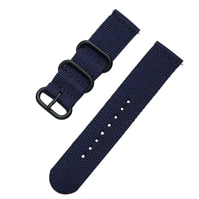 blue 22 мм ремешок для часов Huami Amazfit GTR 47 мм 47 смарт-ремешок для часов спортивный нейлоновый дышащий браслет для Amazfit PACE Stratos 2 2S - Цвет ремешка: blue