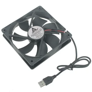 Новый вентилятор шасси 12 В, высокоскоростной вентилятор для охлаждения ЦП с высоким объемом воздуха, 5 в постоянного тока, с разъемом USB, 24 В, 12 см, бесшумный источник питания для компьютера