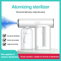 electric wireless disinfection sprayer handheld portable usb rechargeable nano atomizer home disinfection steam spray gun 250ml
