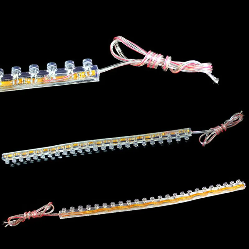 Прямая поставка 24 светодиодный автомобильный светильник Гибкая