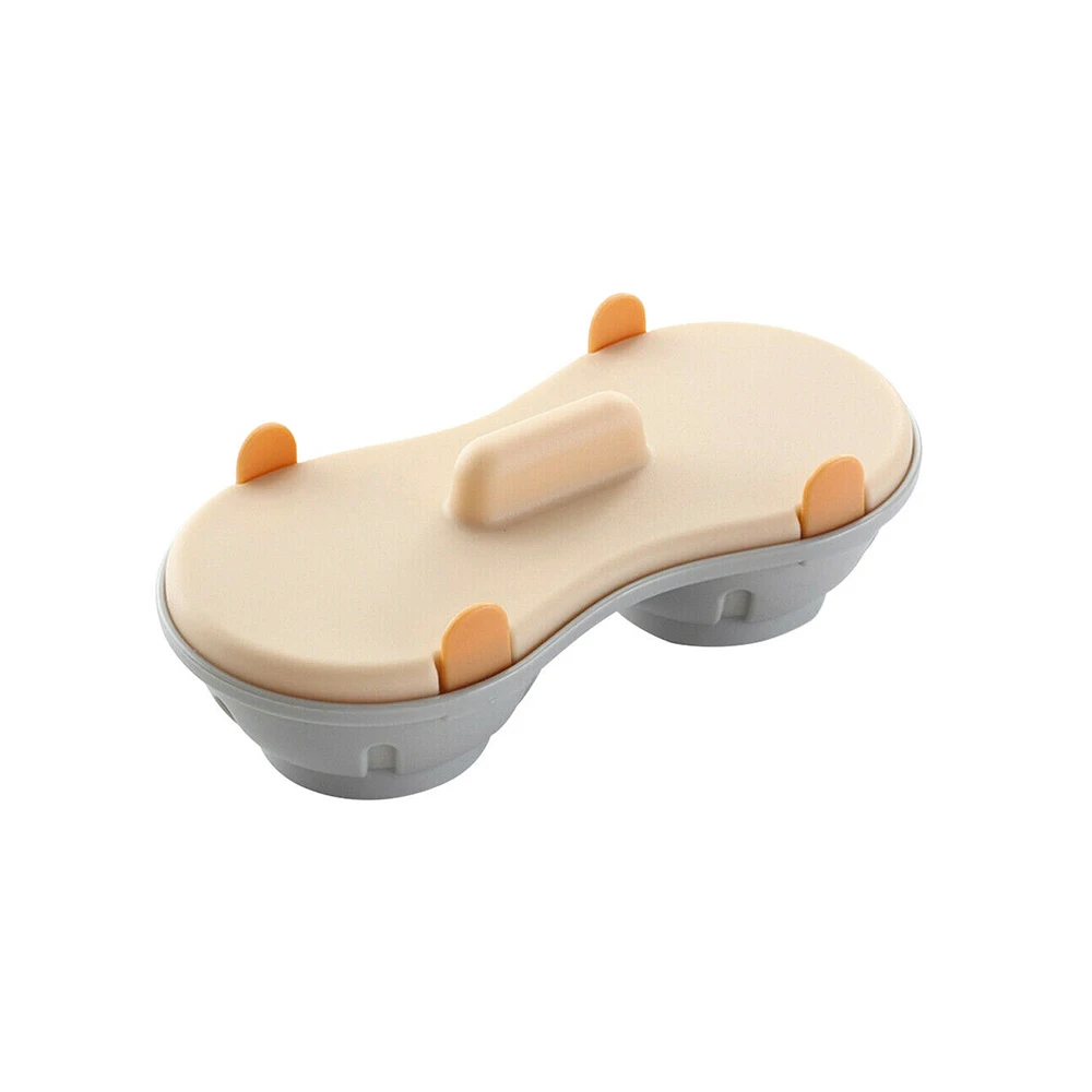 Двухслойная кухонная коробка для приготовления яиц на пару в микроволновой печи