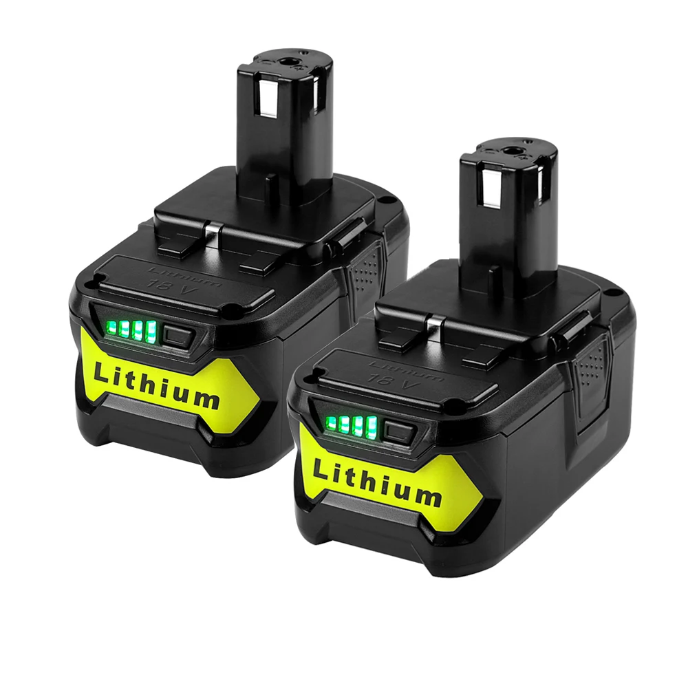 Литий ионный аккумулятор для Ryobi 2*6000 мАч 18 в ONE + P108 P107 P122 P104 P105 P102 P103 P109 RB18L25